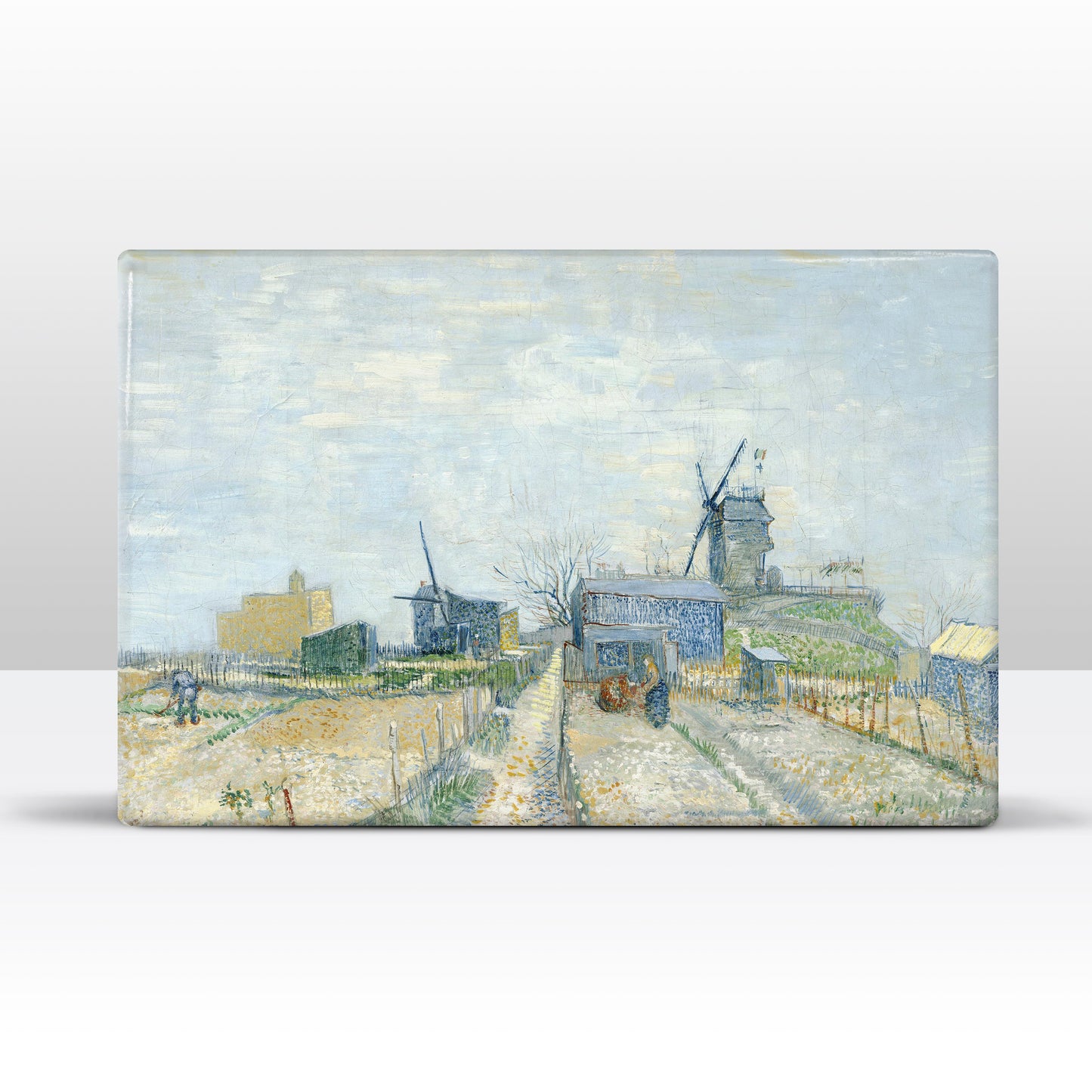 Laqueprint - Montmartre- molens en moestuinen - Vincent van Gogh - 30 x 19,5 cm - LP198