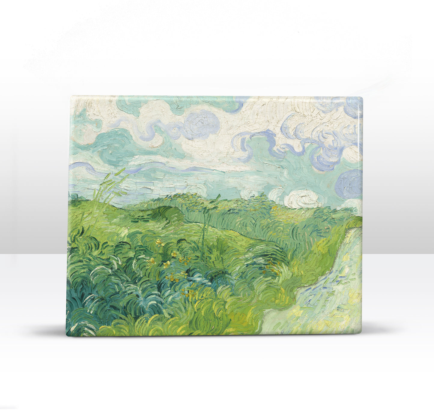 Laqueprint - Groene tarwevelden Auvers - Vincent van Gogh - 24x 19,5 cm - LP209