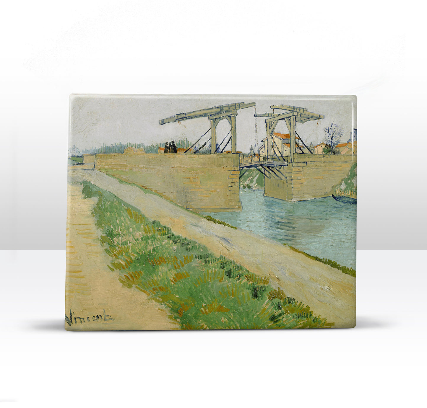Laqueprint - De brug van Langlois - Vincent van Gogh - 24x 19,5 cm - LP210