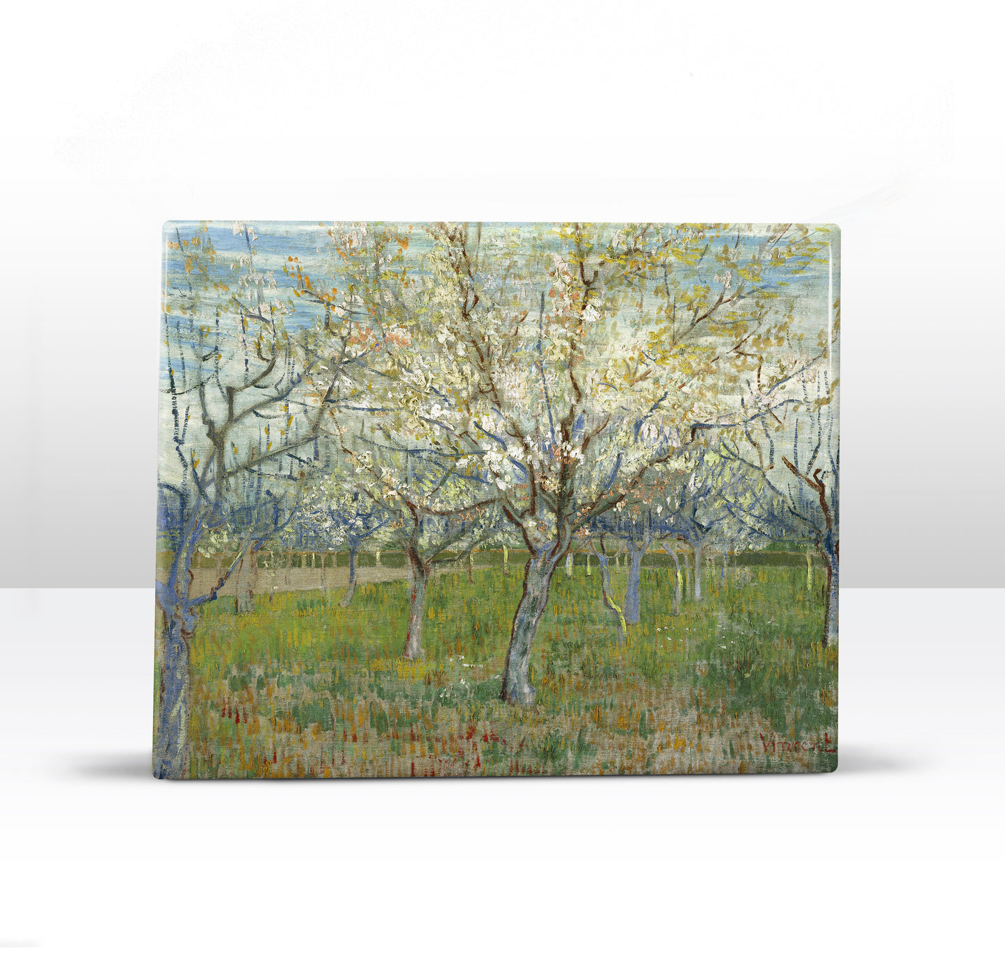 Laqueprint - De roze boomgaard - Vincent van Gogh - 24x 19,5 cm - LP211
