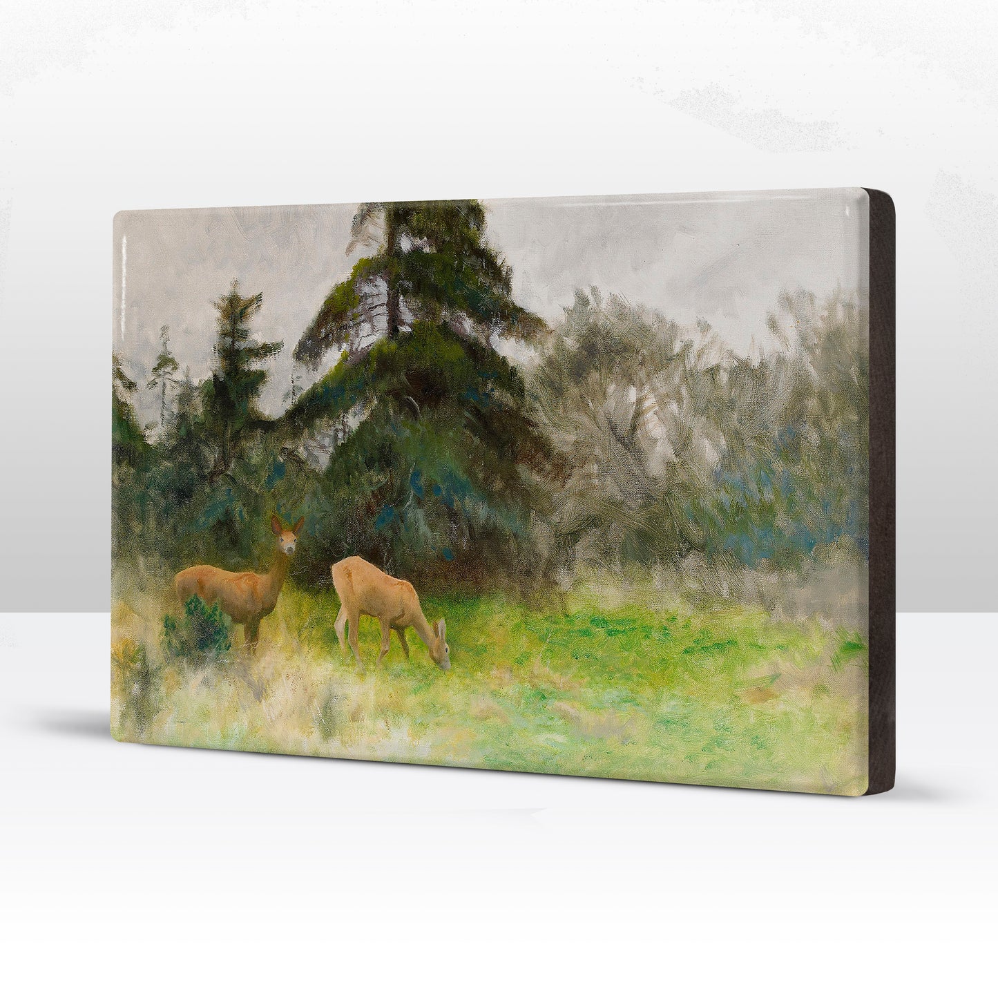 Laqueprint - Reeën in zomer groen - Bruno Liljefors - 30 x 19,5 cm - LP227