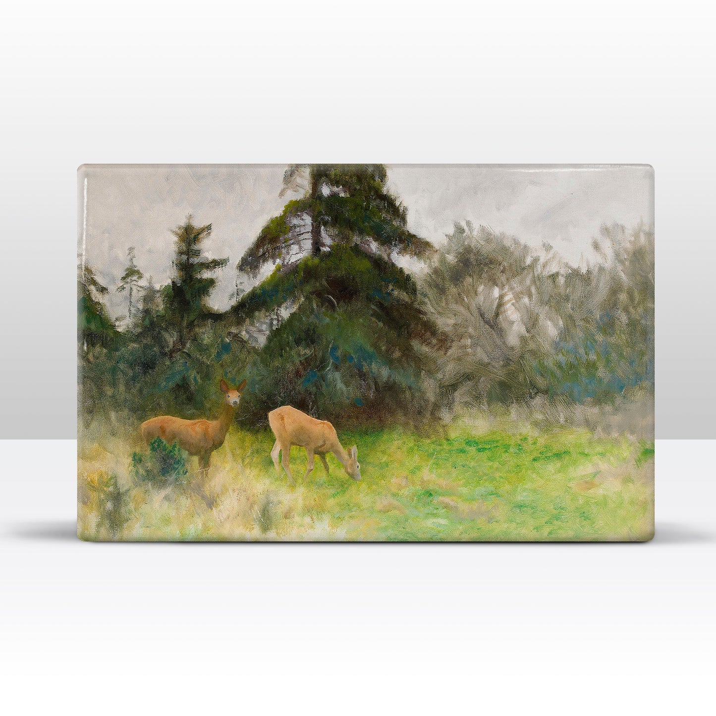 Laqueprint - Reeën in zomer groen - Bruno Liljefors - 30 x 19,5 cm - LP227