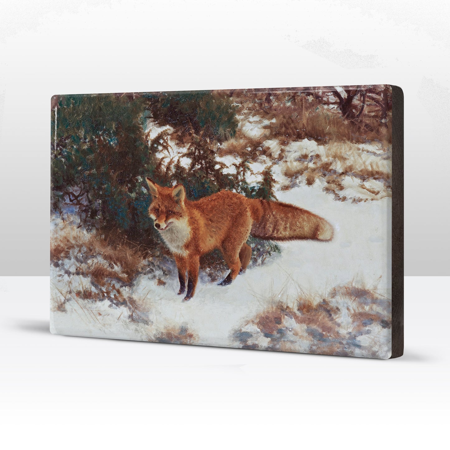 Laqueprint - Vos in winterbos - Bruno Liljefors - 30 x 19,5 cm - LP233