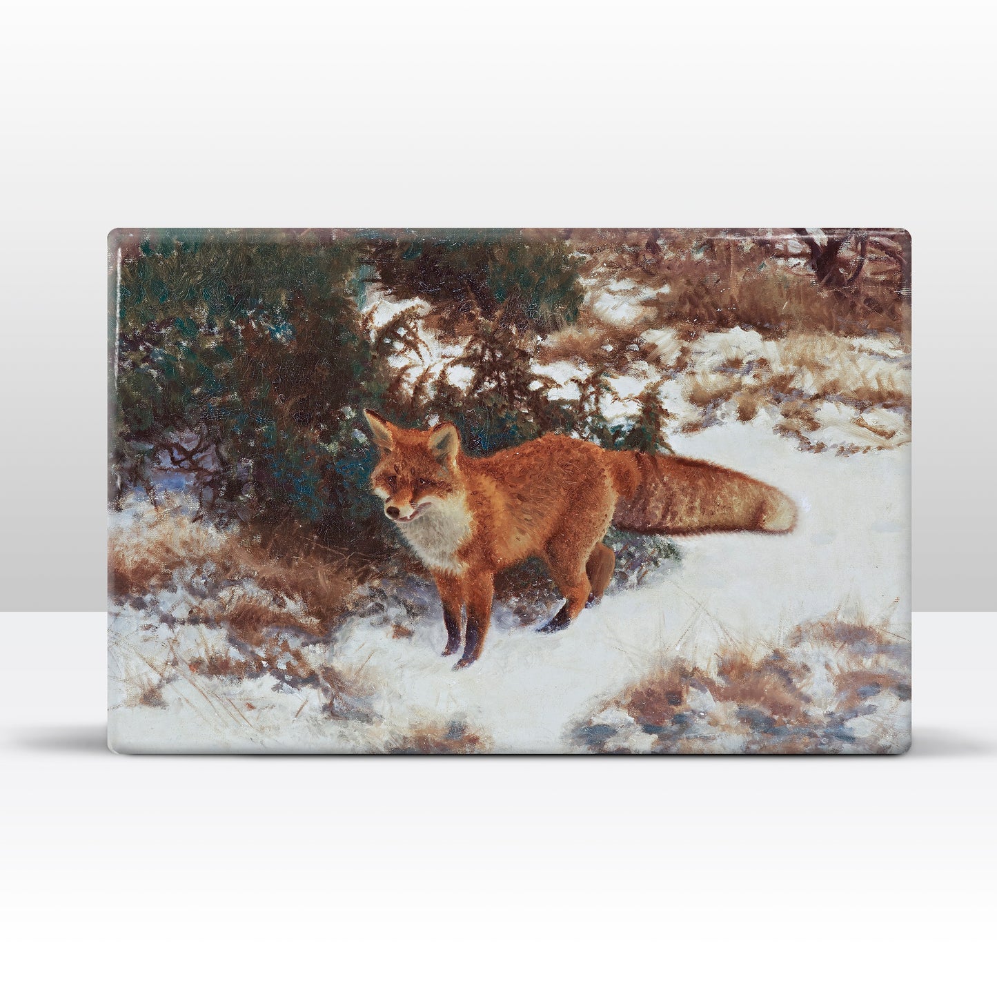 Laqueprint - Vos in winterbos - Bruno Liljefors - 30 x 19,5 cm - LP233