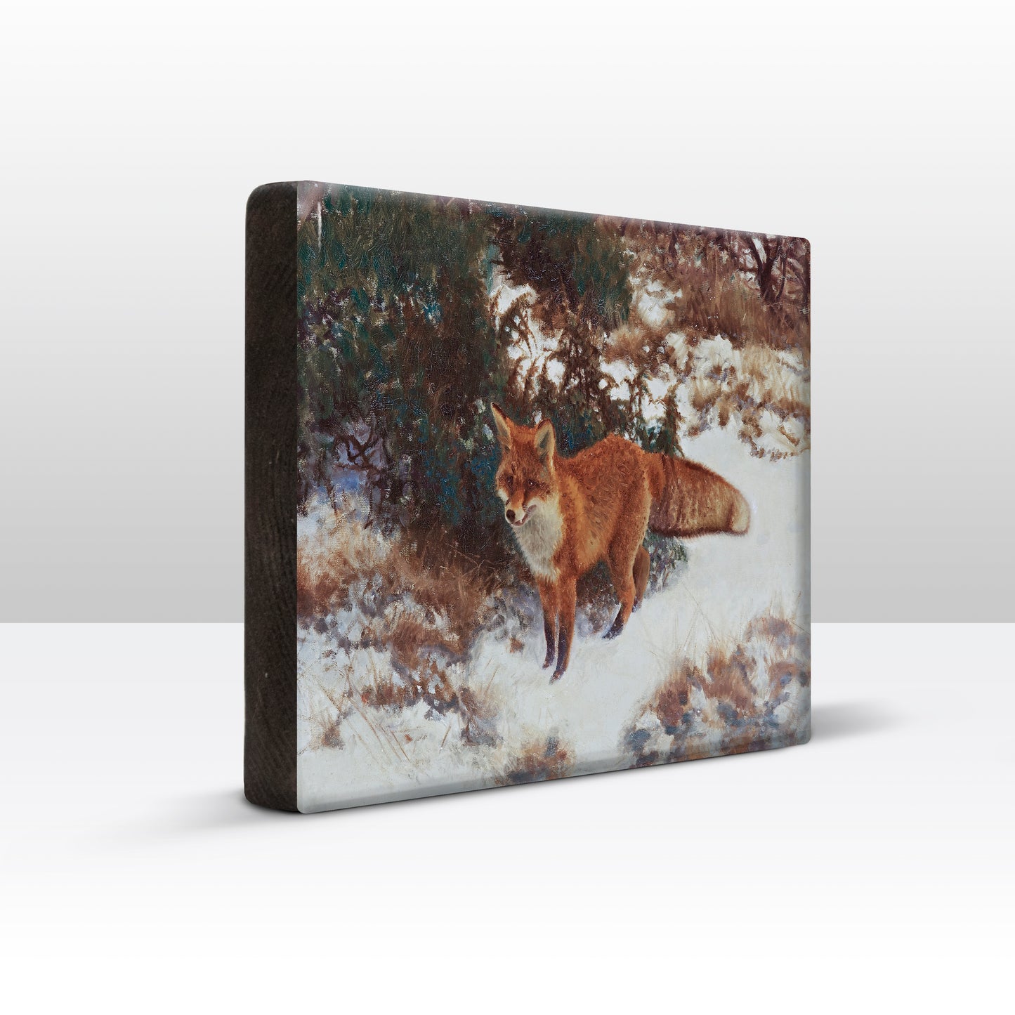 Laqueprint - Vos in winterbos - Bruno Liljefors - 30 x 19,5 cm - LP233