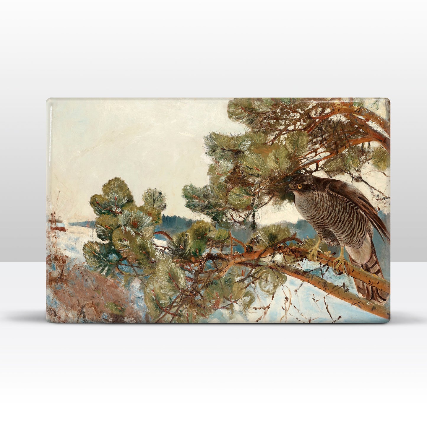 Laqueprint - Havik - Bruno Liljefors - 30 x 19,5 cm - LP242