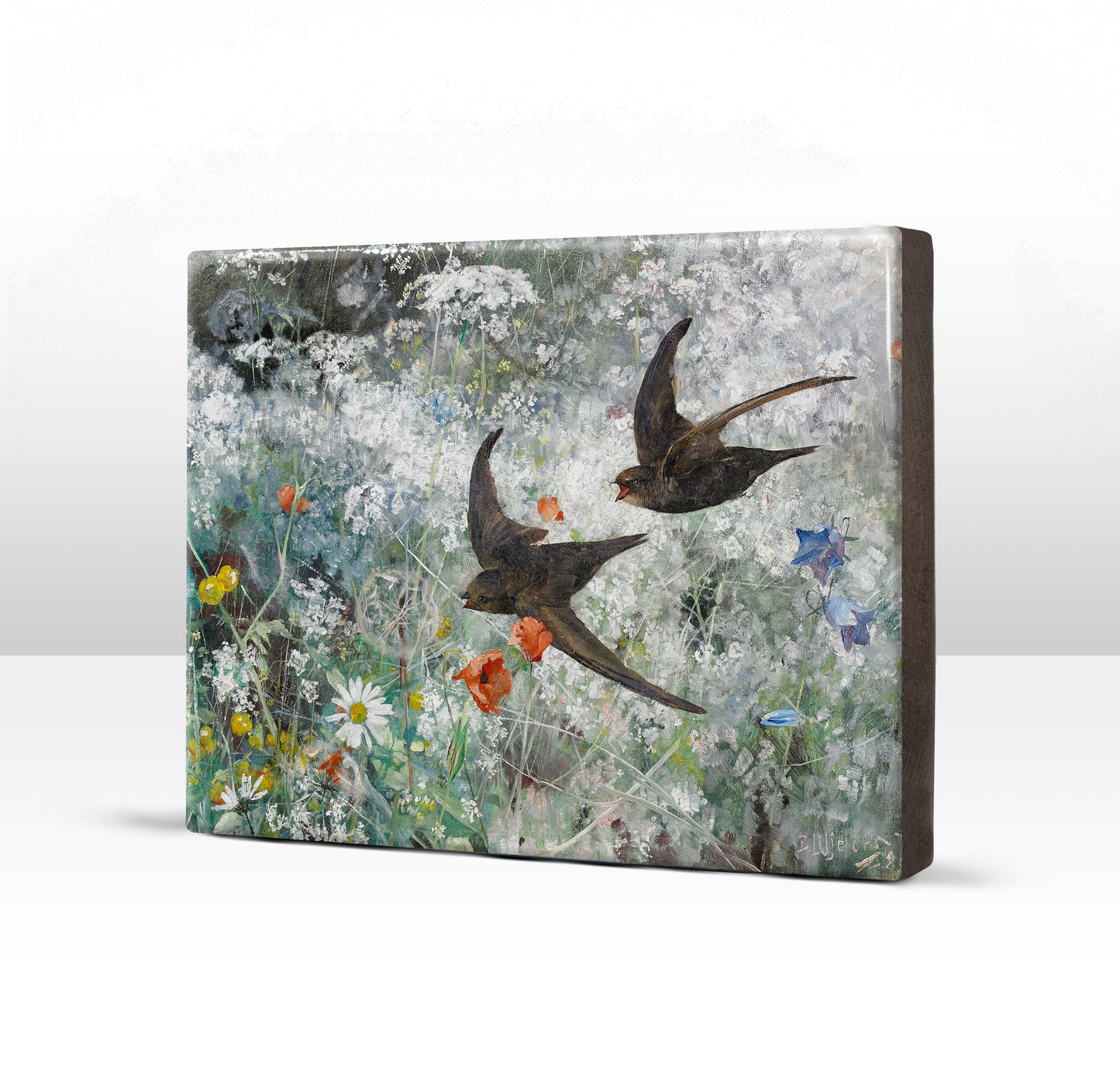 Laqueprint - Gierzwaluwen - Bruno Liljefors - 26 x 19,5 cm - LP252