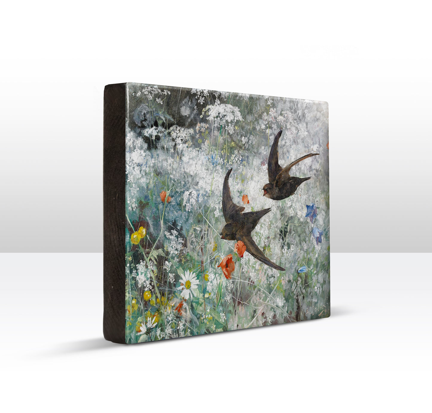 Laqueprint - Gierzwaluwen - Bruno Liljefors - 26 x 19,5 cm - LP252