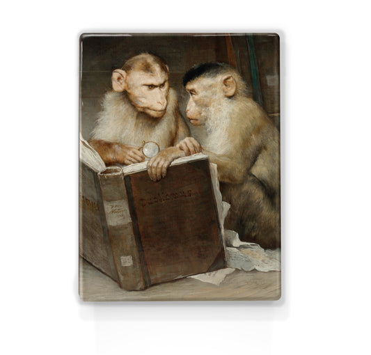 Laqueprint - De geleerden - Gabriel von Max - 19,5 x 26 cm - LP262