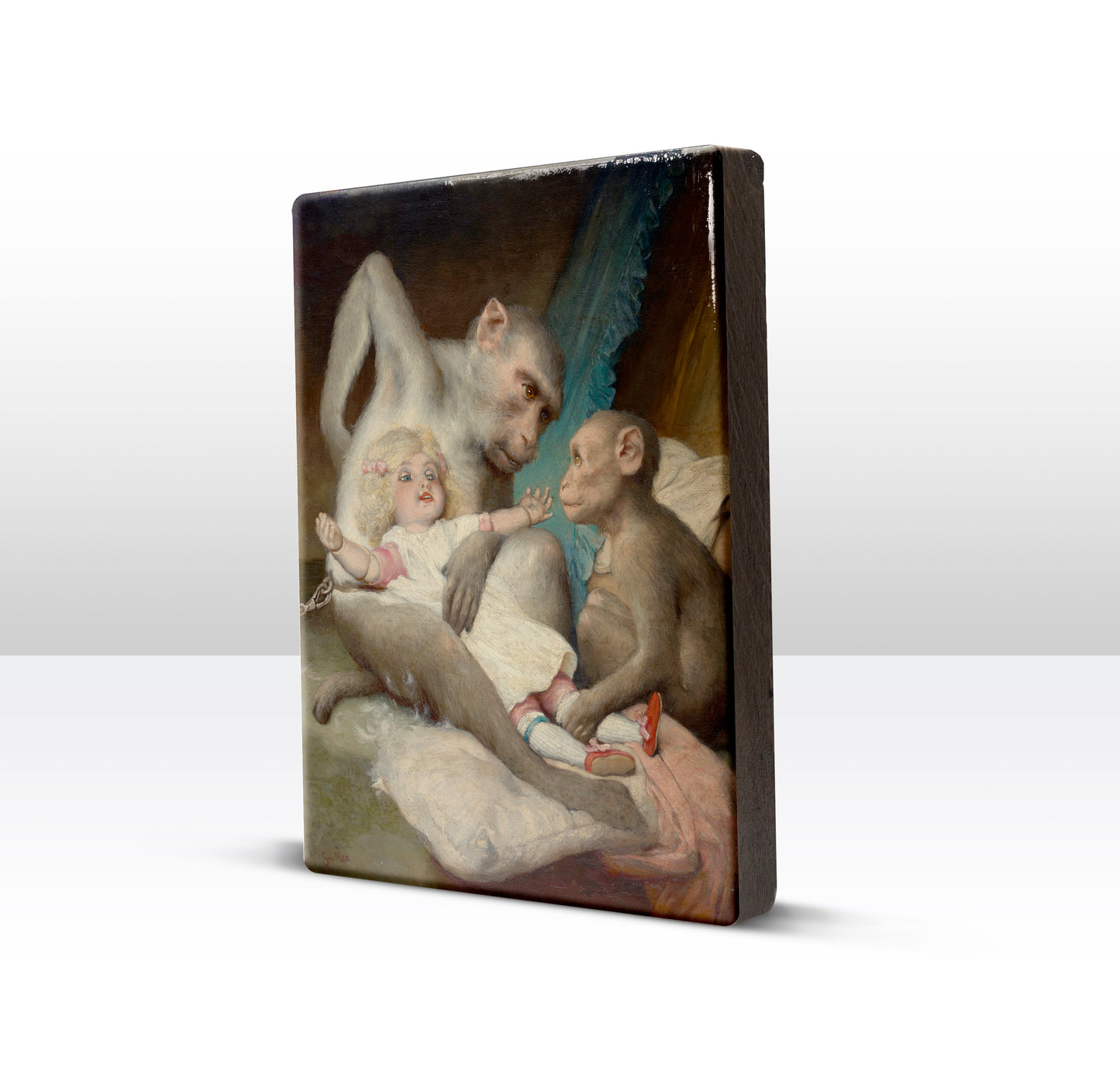 Laqueprint - Antropologische lessen - Gabriel von Max - 19,5 x 26 cm - LP263