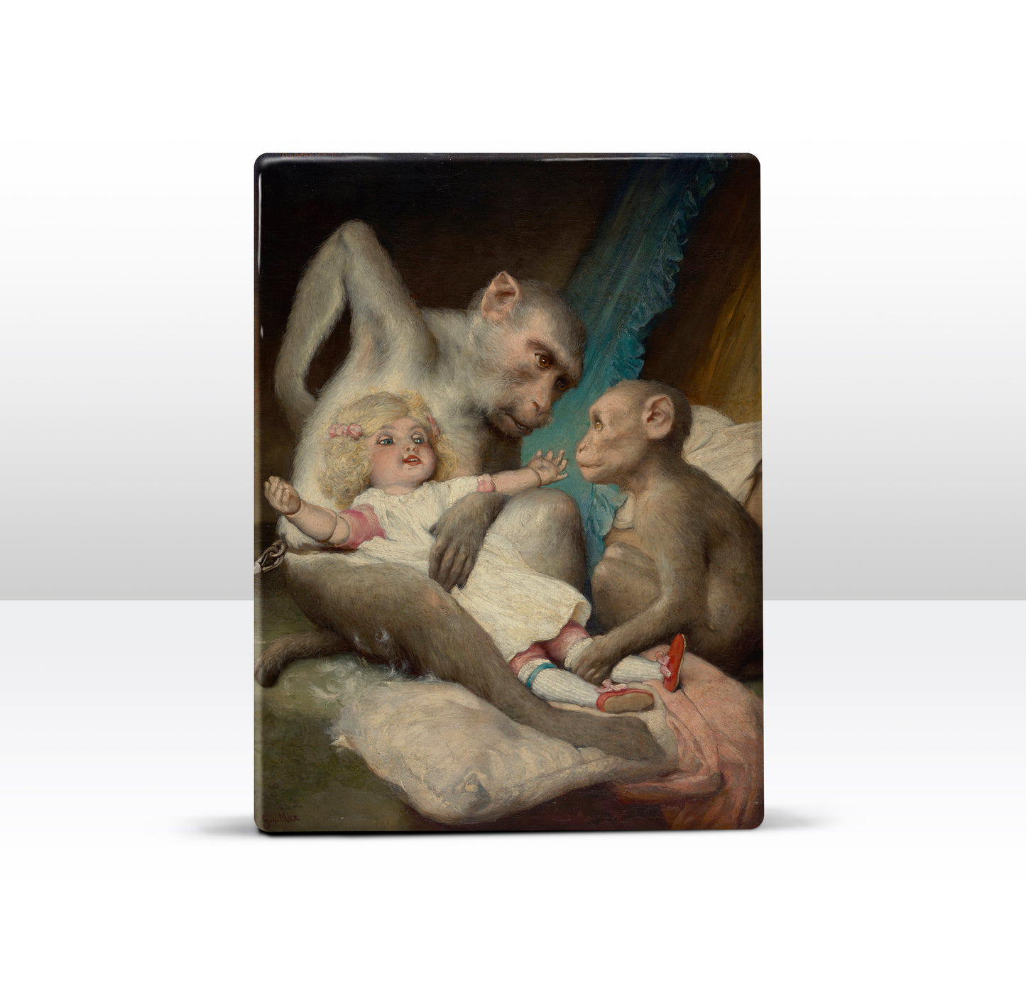 Laqueprint - Antropologische lessen - Gabriel von Max - 19,5 x 26 cm - LP263