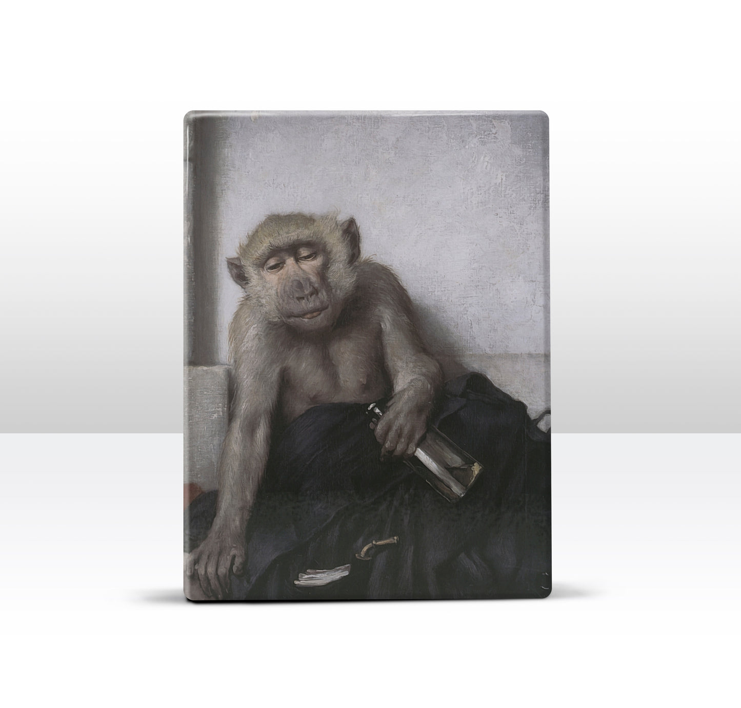 Laqueprint - de geheelonthouder - Gabriel von Max - 19,5 x 26 cm - LP265