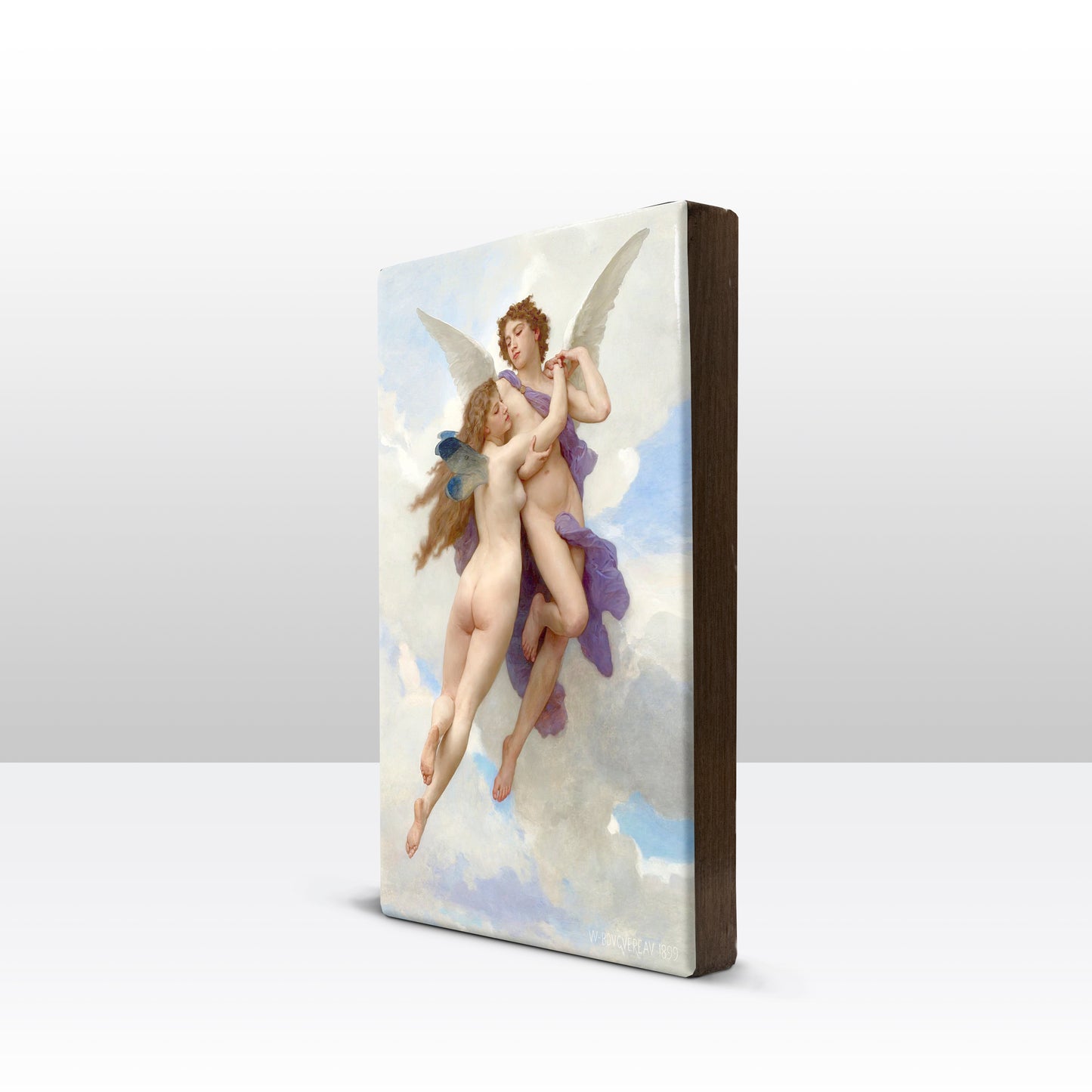 Laqueprint - Eros en Psyche - William Adolphe Bouguereau - 19,5 x 30 cm - LP289