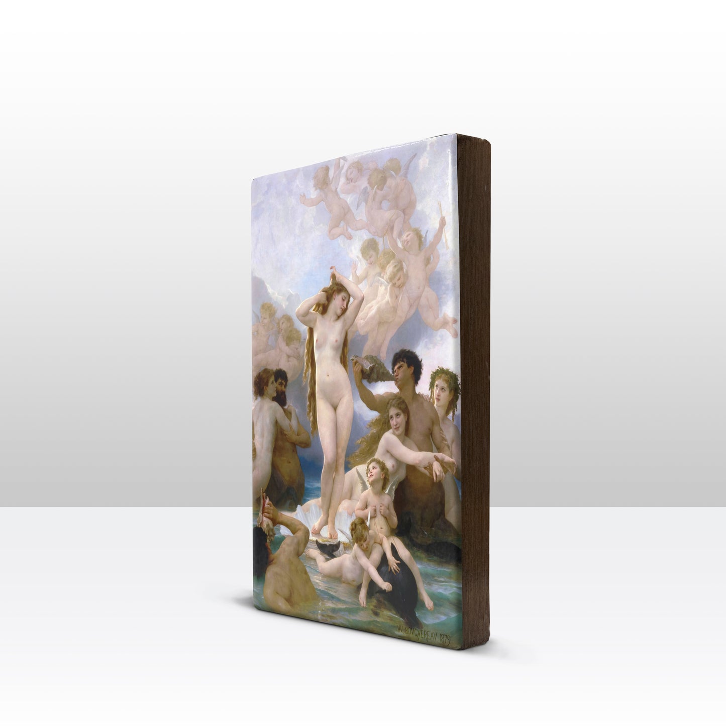 Laqueprint - Geboorte van venus - William Adolphe Bouguereau - 19,5 x 30 cm - LP290