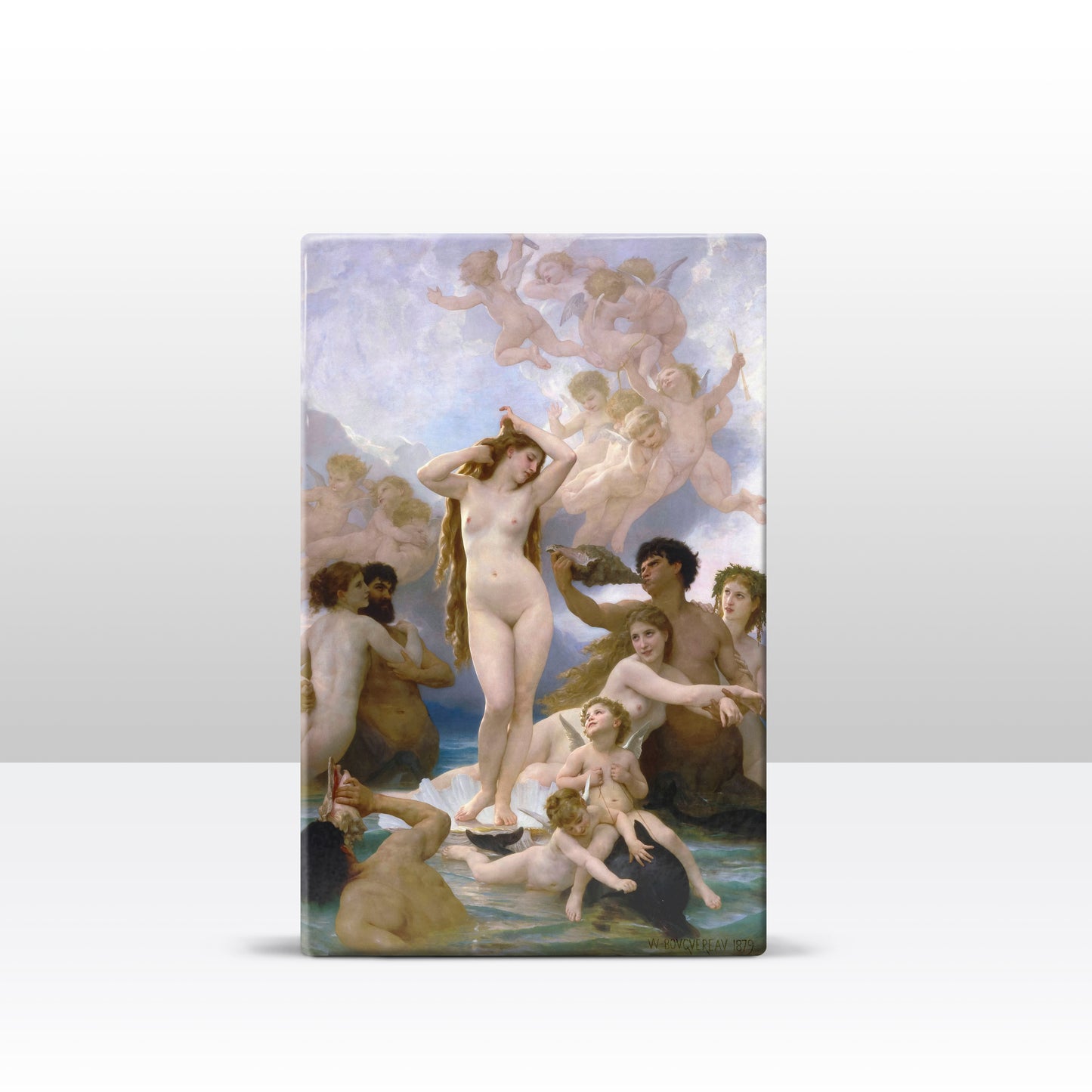 Laqueprint - Geboorte van venus - William Adolphe Bouguereau - 19,5 x 30 cm - LP290