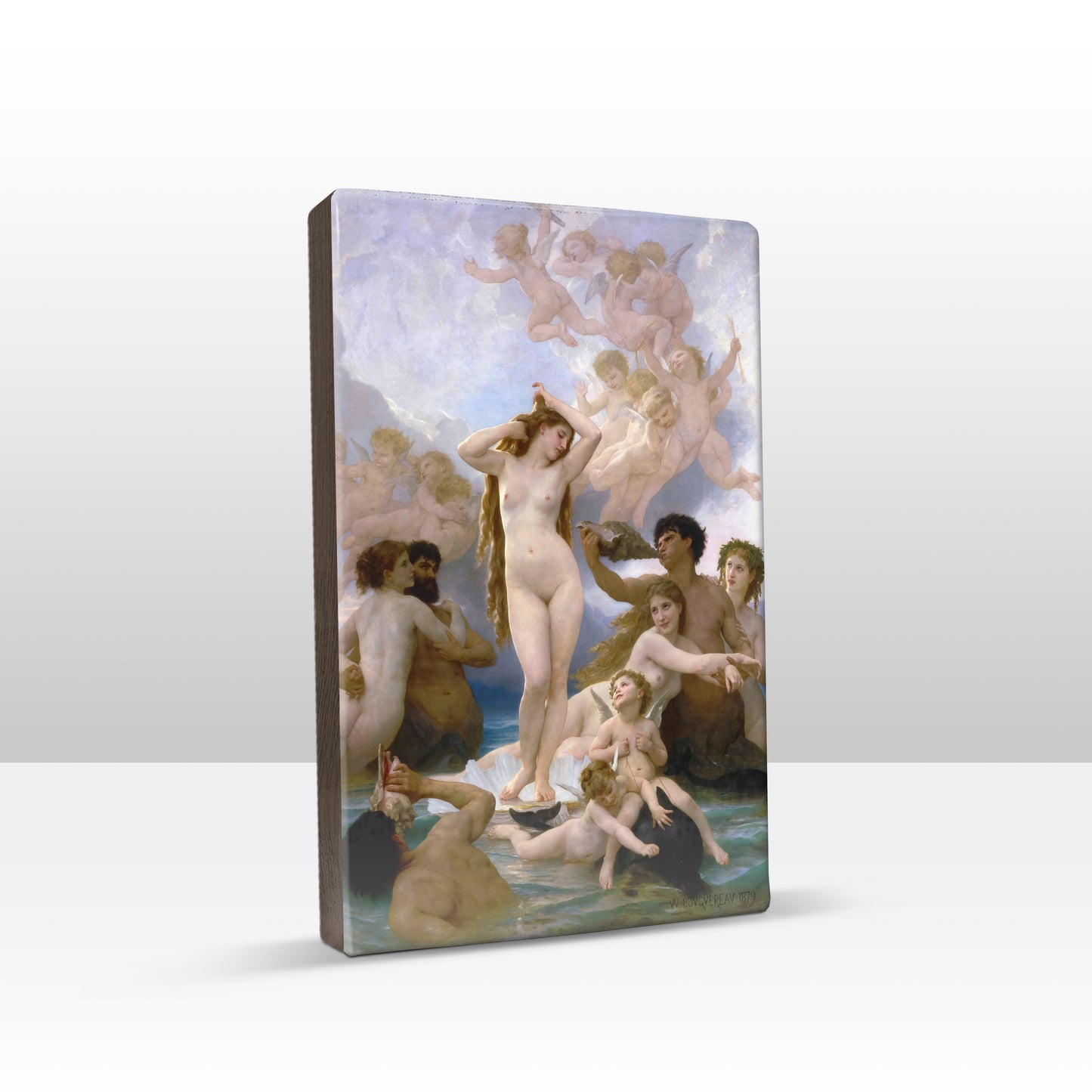 Laqueprint - Geboorte van venus - William Adolphe Bouguereau - 19,5 x 30 cm - LP290