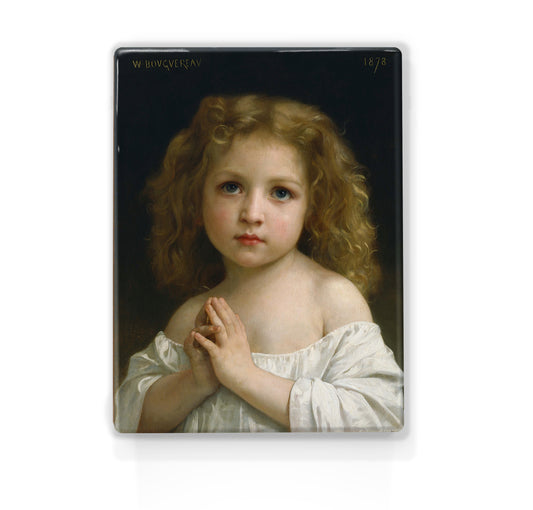 Laqueprint - Little girl - William Adolphe Bouguereau - 19,5 x 26 cm - LP294