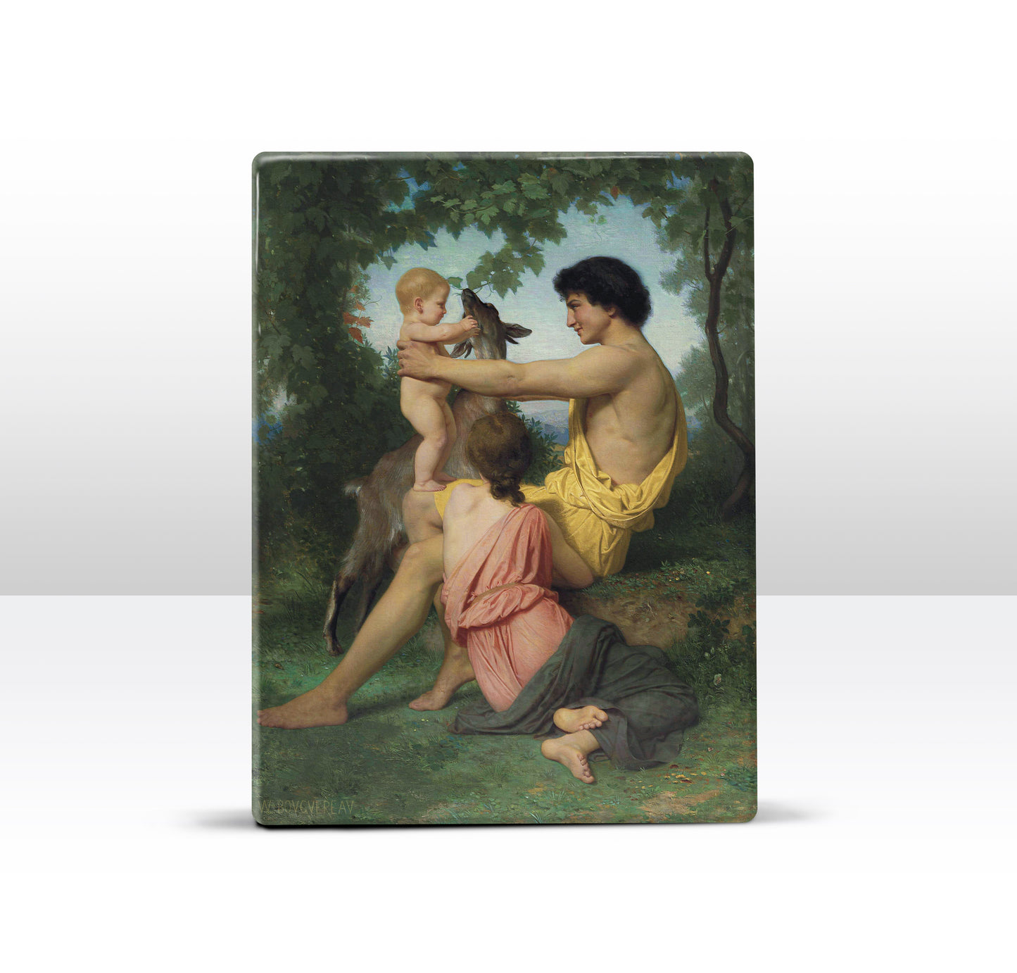 Laqueprint - Idyll Ancient Family - William Adolphe Bouguereau - 19,5 x 26 cm - LP295