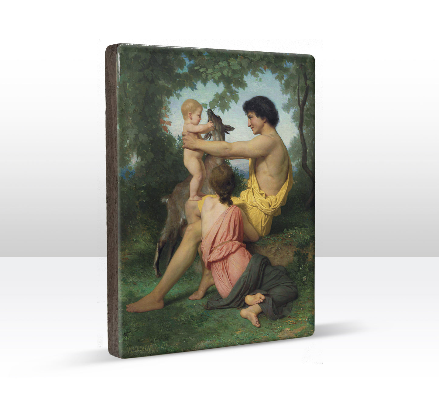 Laqueprint - Idyll Ancient Family - William Adolphe Bouguereau - 19,5 x 26 cm - LP295