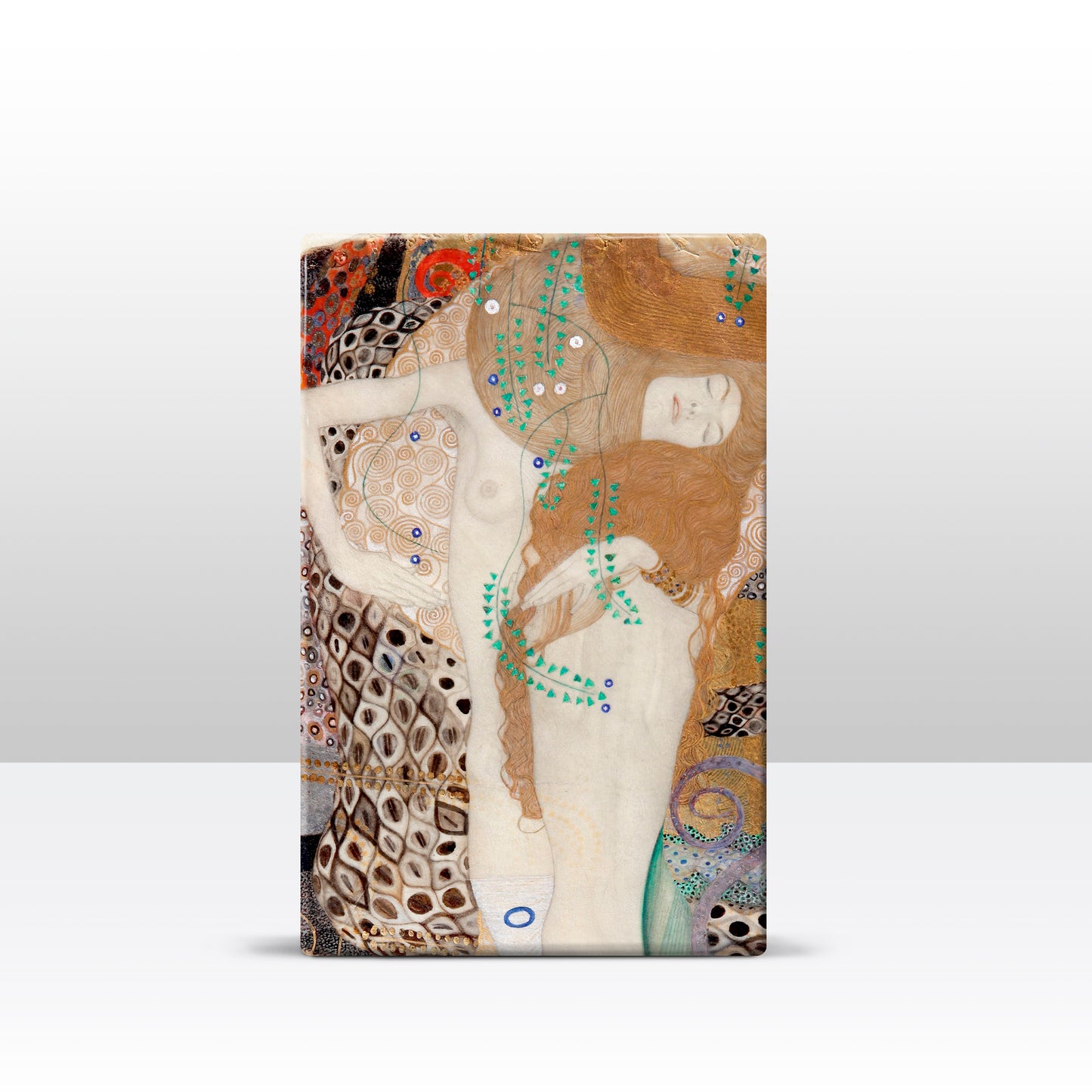 Laqueprint - Vrienden ( Waterslang) Detail - Gustav Klimt - 19,5 x 30 cm - LP302