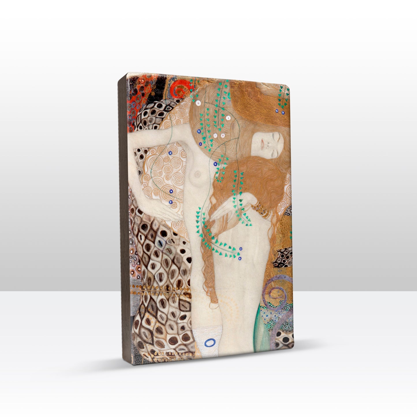 Laqueprint - Vrienden ( Waterslang) Detail - Gustav Klimt - 19,5 x 30 cm - LP302