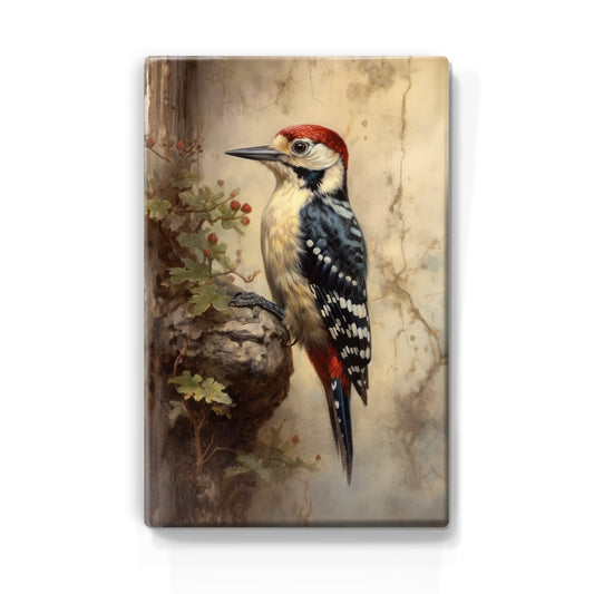 Bonte specht - Laqueprint - 19,5 x 30 cm - LP355