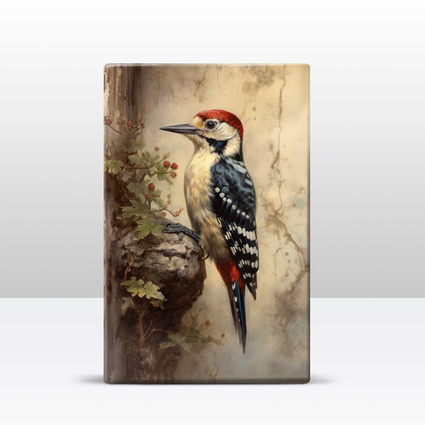Bonte specht - Laqueprint - 19,5 x 30 cm - LP355