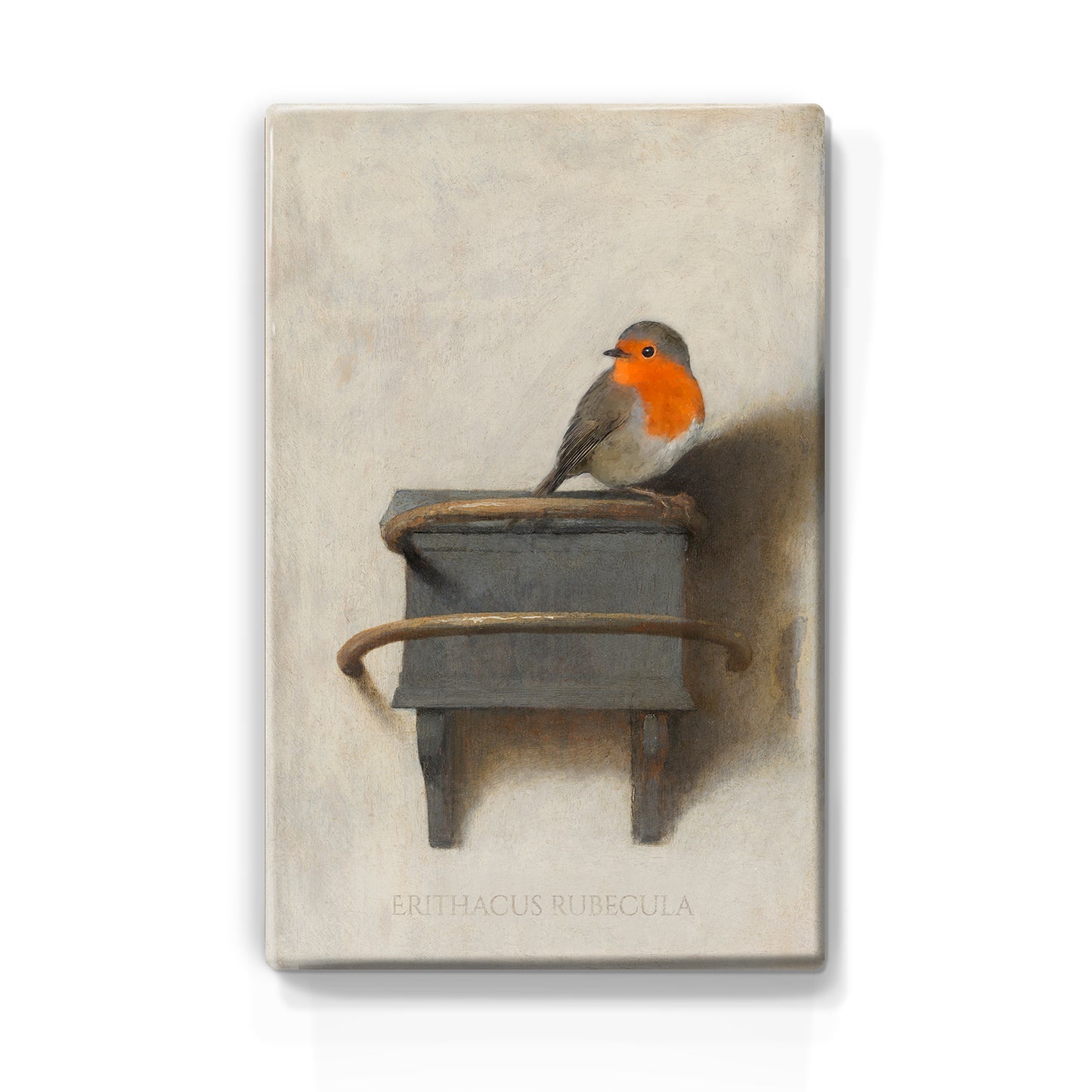 Roodborstje 2 - Mini Laqueprint - 9,6 x 14,6 cm - LPS429