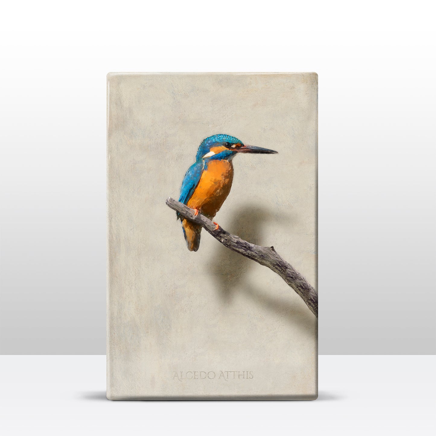 Eisvogel - Mini-Lackdruck - 9,6 x 14,6 cm - LPS432
