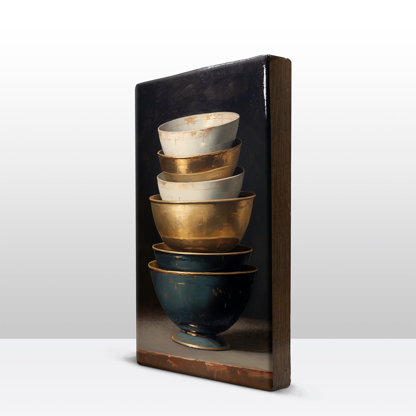 Stapel kommen Goud - Blauw 1