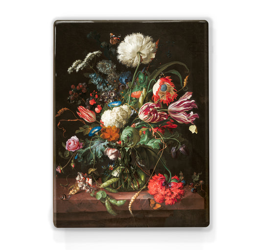 Laqueprint - Bloemenvaas - Jan Davidsz de Heem - 19,5 x 26 cm - LP003