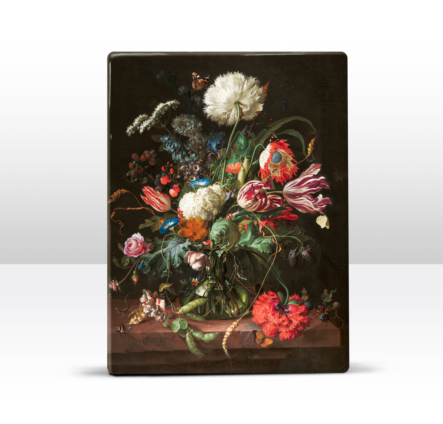 Laqueprint - Bloemenvaas - Jan Davidsz de Heem - 19,5 x 26 cm - LP003