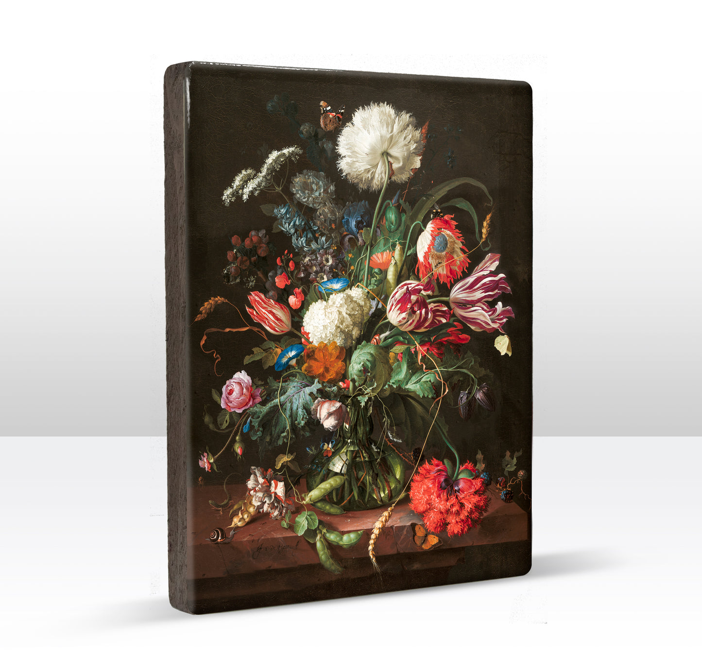 Laqueprint - Bloemenvaas - Jan Davidsz de Heem - 19,5 x 26 cm - LP003
