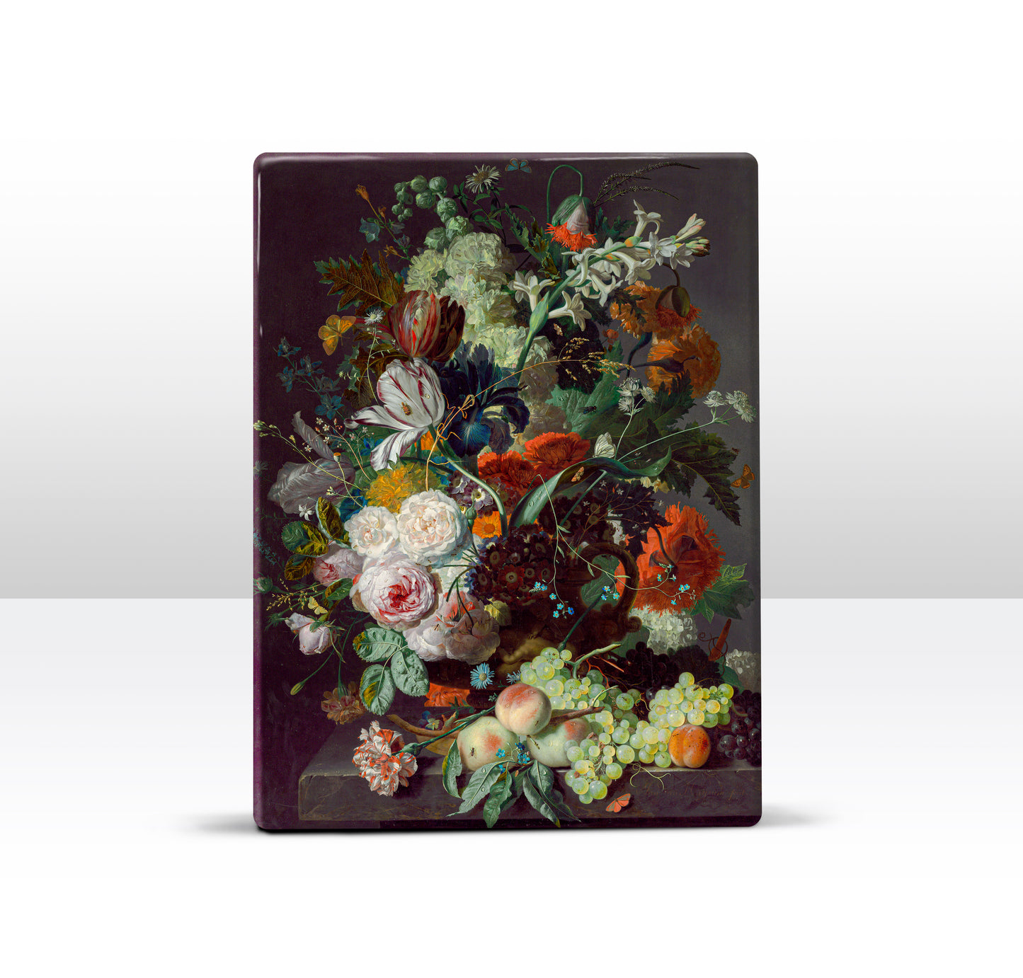 Laqueprint - Stilleven met bloemen - Jan van Huysum - 19,5 x 26 cm - LP005