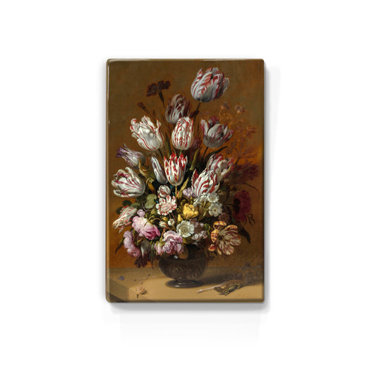 Laqueprint - Stilleven met bloemen - Hans Bollongier - 19,5 x 30 cm - LP010