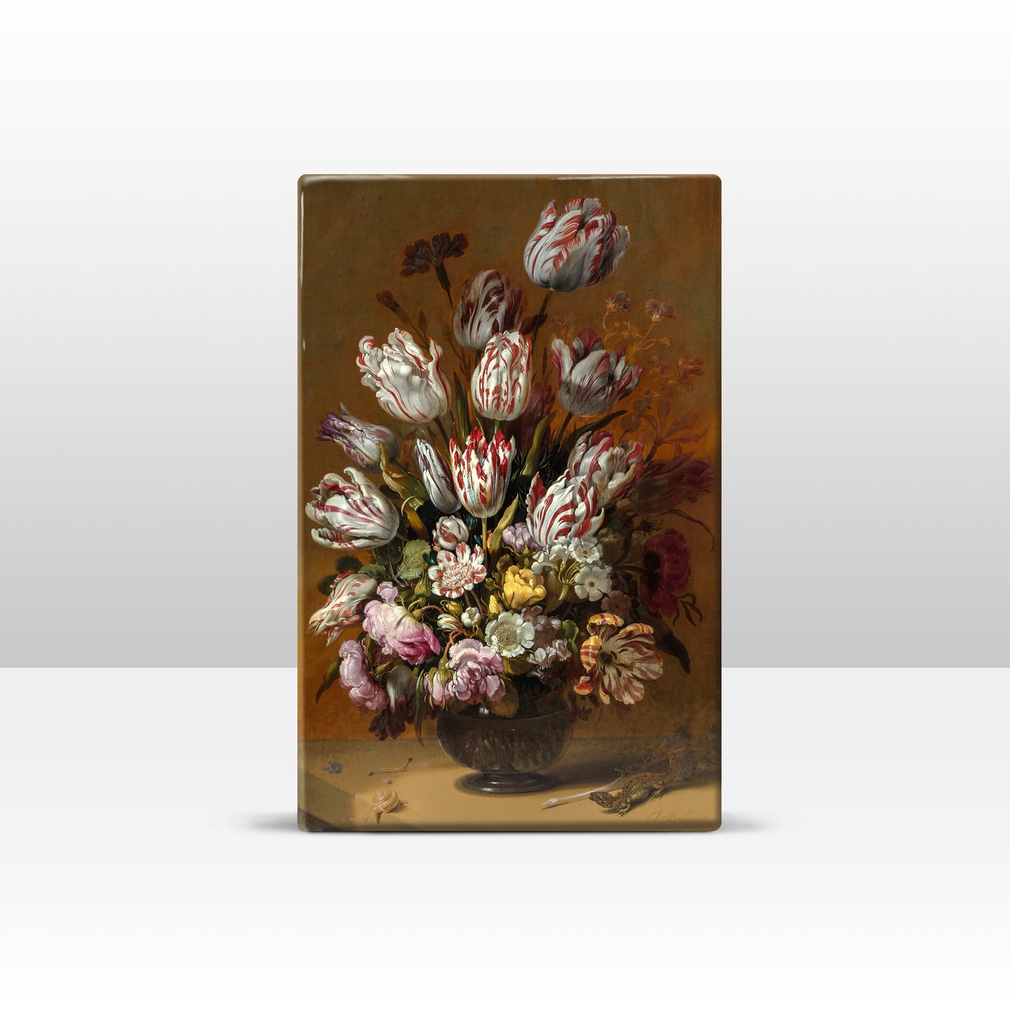 Laqueprint - Stilleven met bloemen - Hans Bollongier - 19,5 x 30 cm - LP010