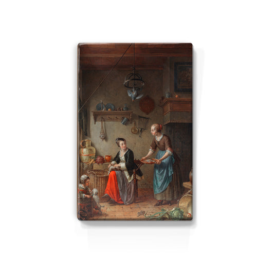 Laque print - The kitchen - Willem Joseph Laquy - 19.5 x 30 cm - LP018