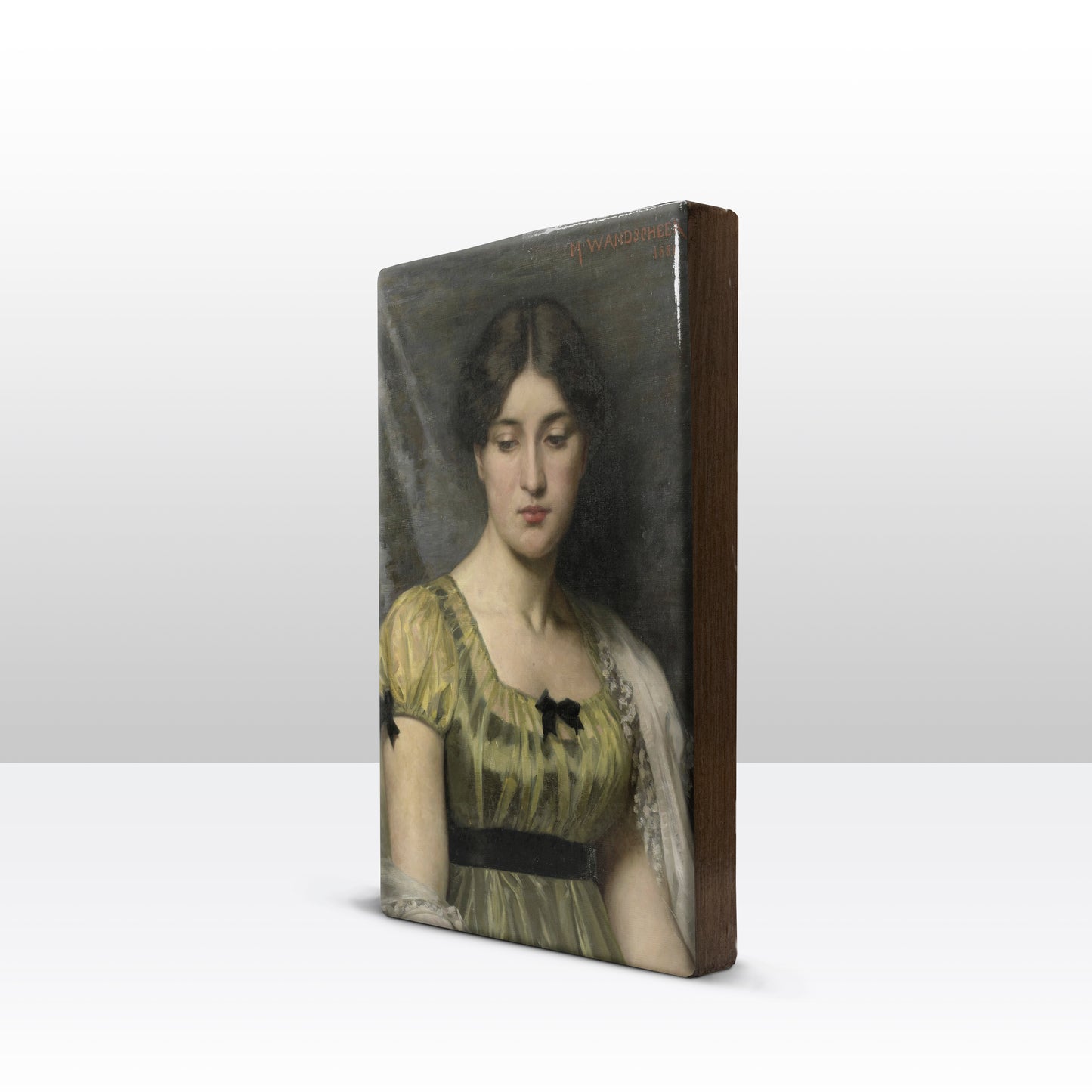 Laque print - Portrait of a woman - Marie Wandscheer - 19.5 x 30 cm - LP028