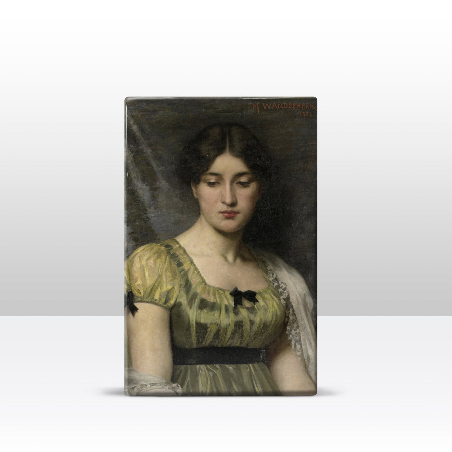 Laque print - Portrait of a woman - Marie Wandscheer - 19.5 x 30 cm - LP028