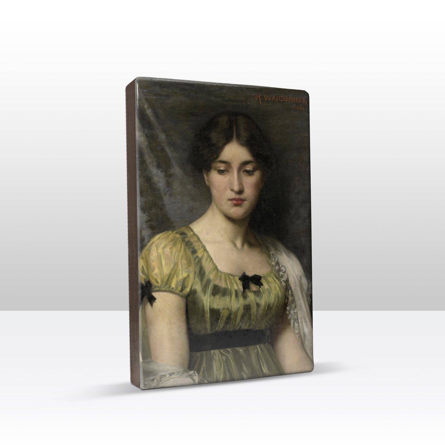 Laque print - Portrait of a woman - Marie Wandscheer - 19.5 x 30 cm - LP028