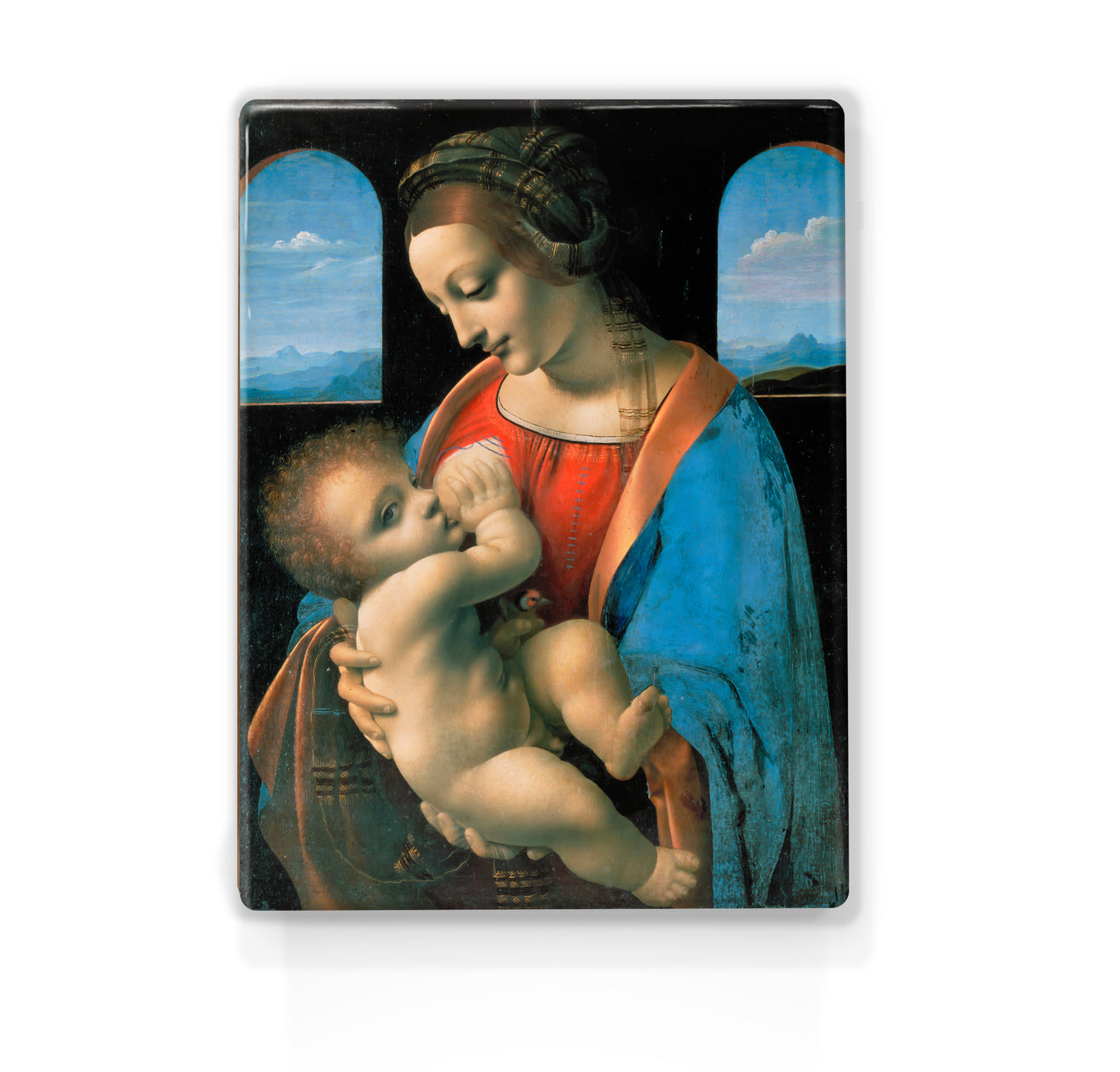 Laqueprint - Kleine Madonna - Leonardo Da vinci - 19,5 x 26 cm - LP031