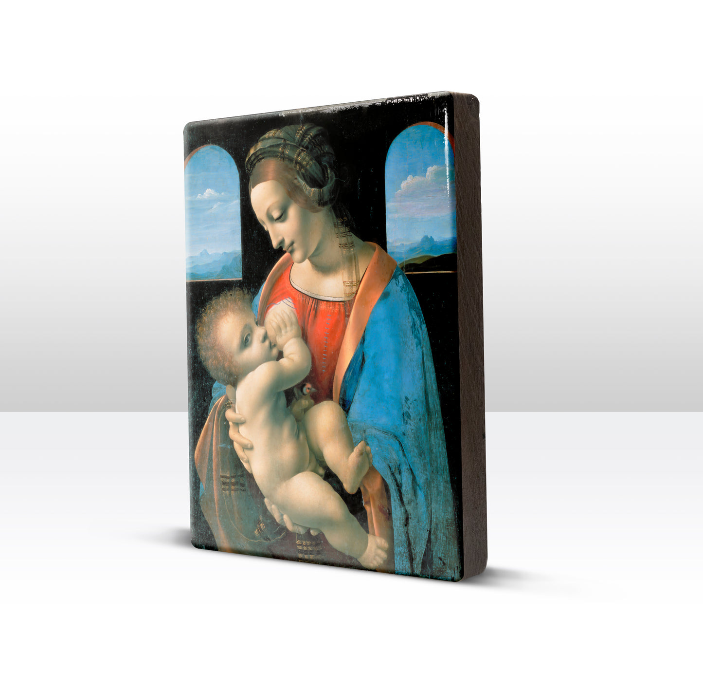 Laqueprint - Kleine Madonna - Leonardo Da vinci - 19,5 x 26 cm - LP031