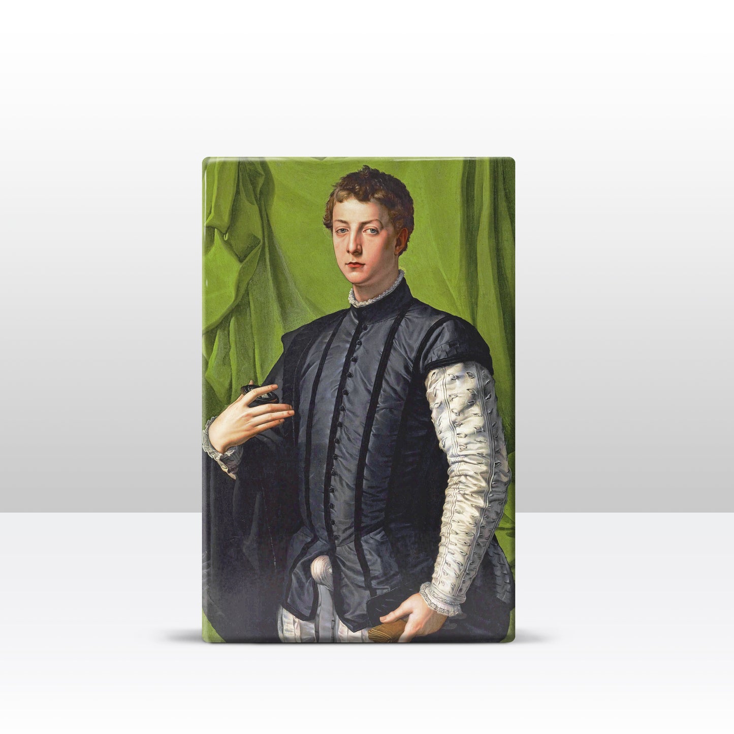 Laqueprint - Portret van Lodovico Capponi - Bronzino - 19,5 x 30 cm - LP037