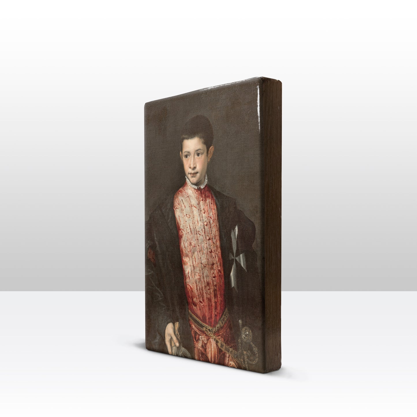 Laqueprint - Portret van Ranuccio Farnese - Titiaan - 19,5 x 30 cm - LP038