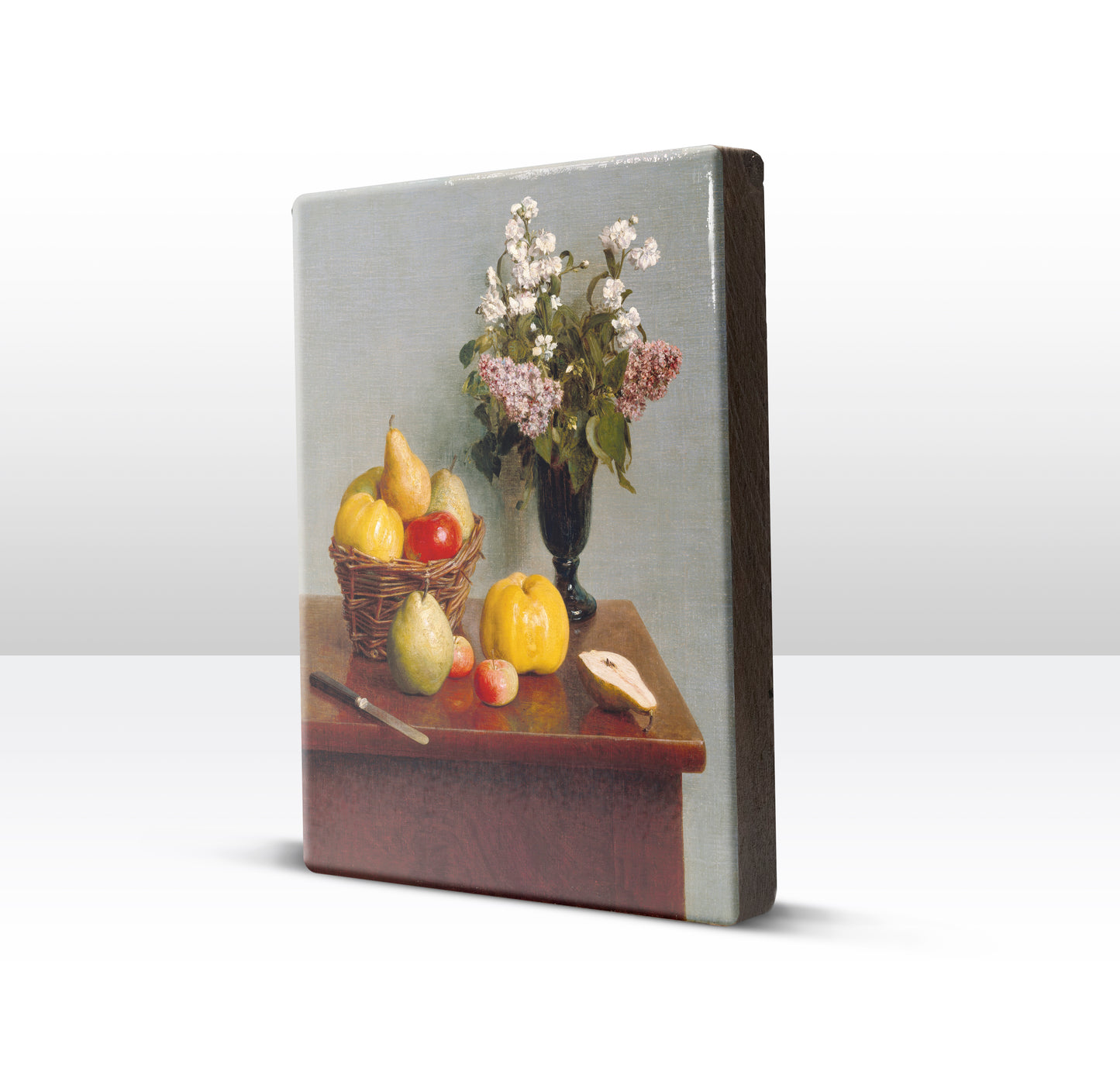 Laqueprint - Stilleven met bloemen en fruit - Henri Fantin-Latour - 19,5 x 26 cm - LP046