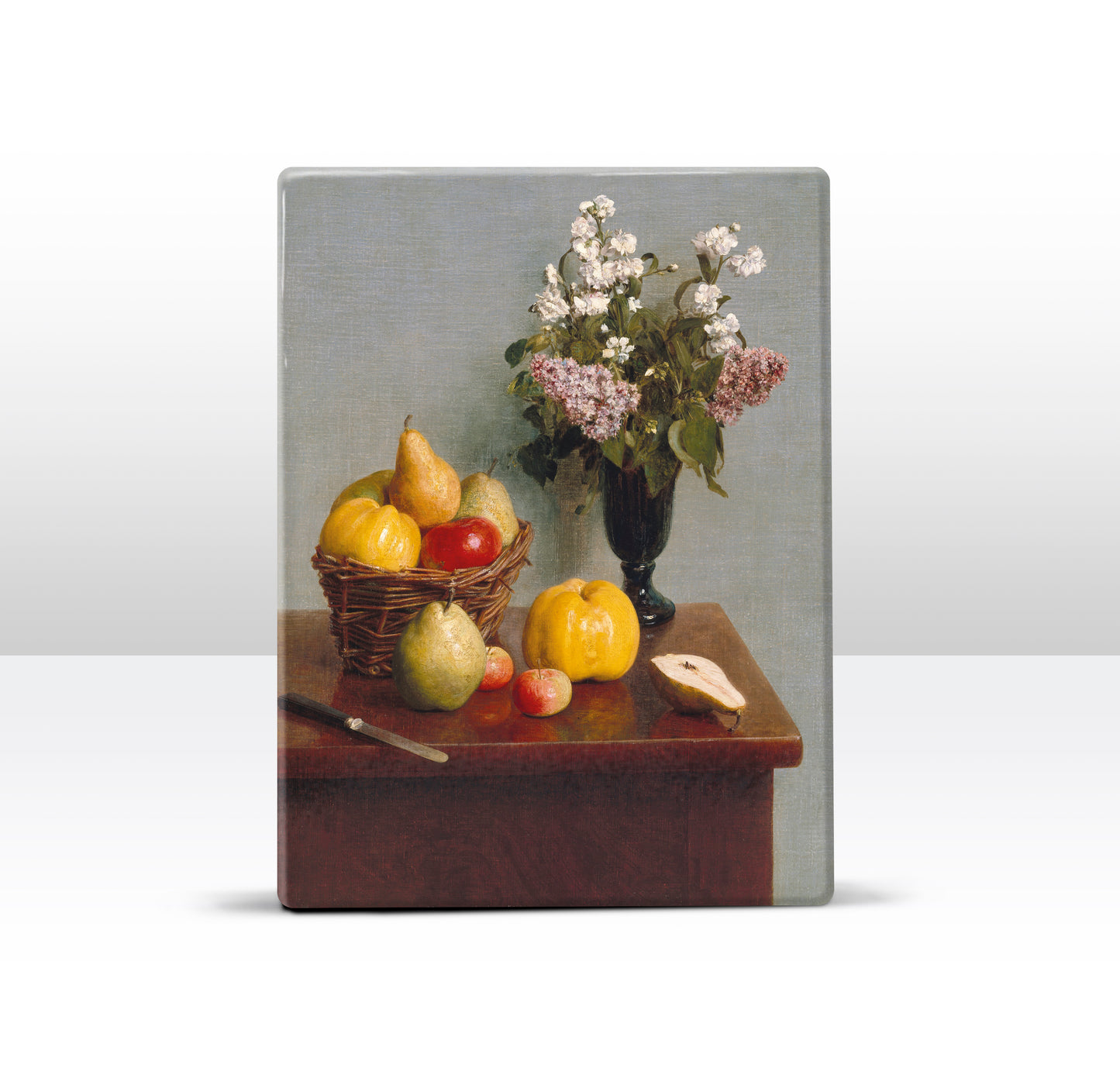 Laqueprint - Stilleven met bloemen en fruit - Henri Fantin-Latour - 19,5 x 26 cm - LP046