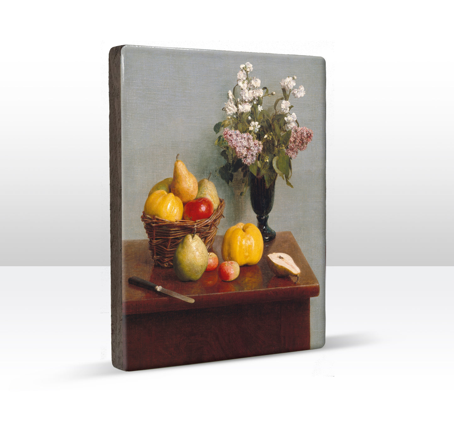 Laqueprint - Stilleven met bloemen en fruit - Henri Fantin-Latour - 19,5 x 26 cm - LP046