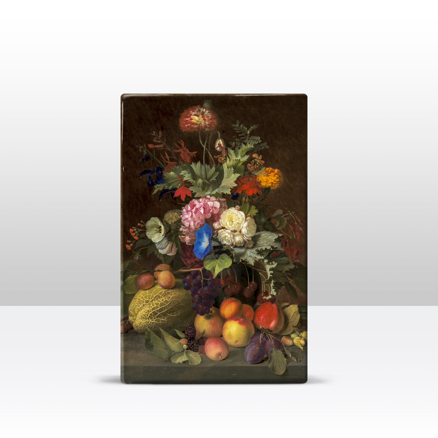 Laqueprint - Stilleven met fruit en bloemen - O.D. Ottesen - 19,5 x 30 cm - LP068