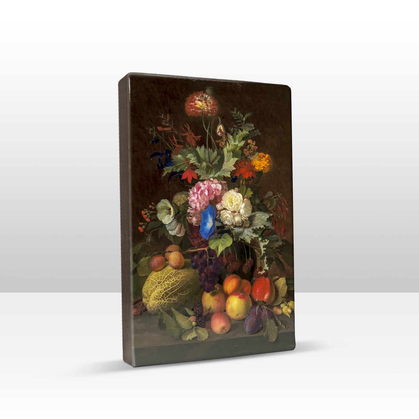 Laqueprint - Stilleven met fruit en bloemen - O.D. Ottesen - 19,5 x 30 cm - LP068