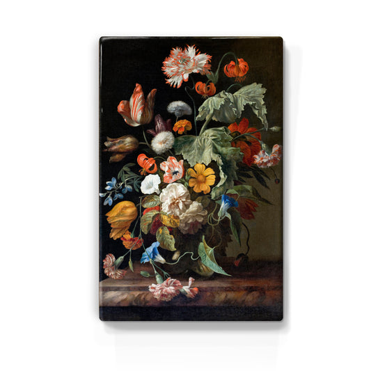 Laqueprint - Stilleven met bloemen - Rachel Ruysch - 19,5 x 30 cm - LP069
